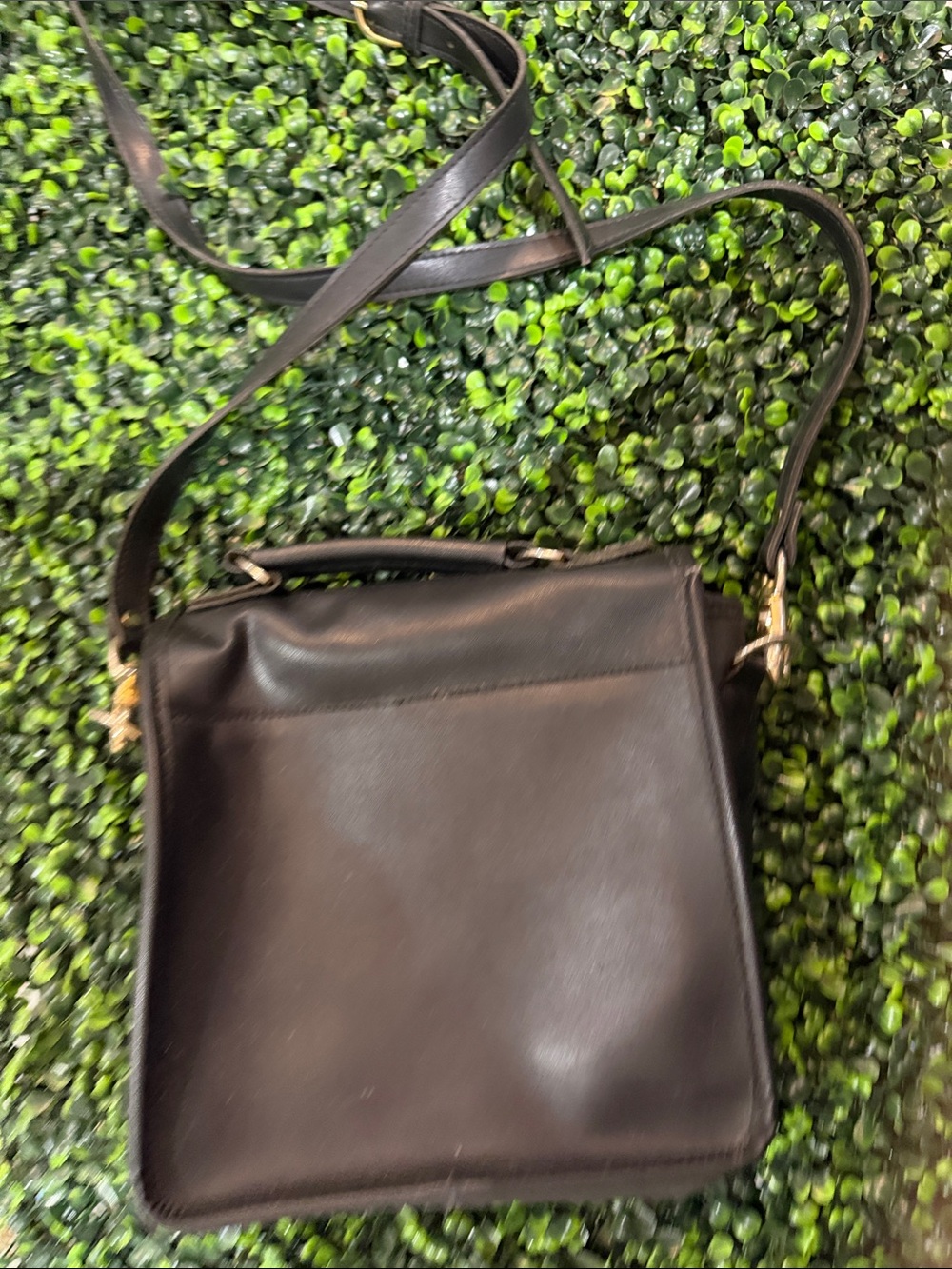 Coach Vintage Classic Black Leather Crossbody Bag - Picture 4 of 11